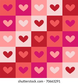 Valentine heart pattern – Vector illustration