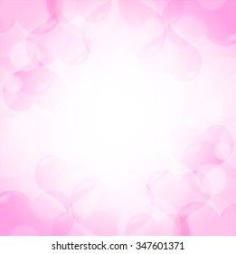 Valentine Heart pink background