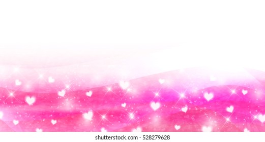Valentine Heart Pink Background