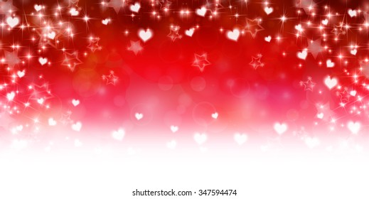 Valentine Heart red background