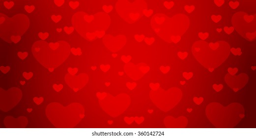 Valentine Heart red background