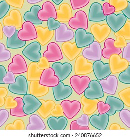 Valentine heart seamless pattern background Love 