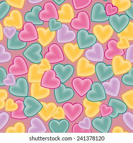 Valentine heart seamless pattern background Love 