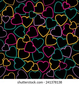 Valentine heart seamless pattern background Love 