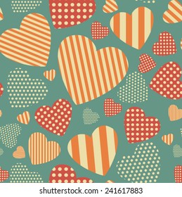 Valentine heart seamless pattern background Love  