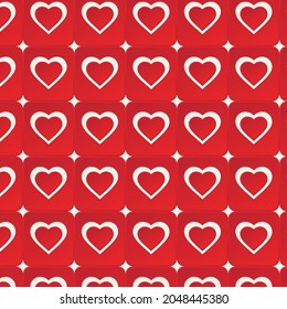 Valentine- und Herzmuster-Hintergrund, Vektorkunst, Symbole und Grafiken von Herzmustern