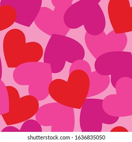 Valentine Heart Shape Seamless Pattern