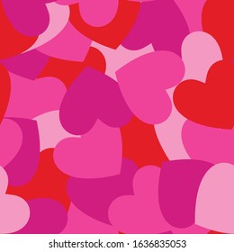 Valentine Heart Shape Seamless Pattern