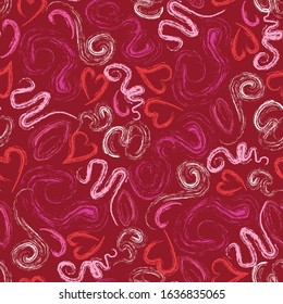 Valentine Heart Shape Seamless Pattern