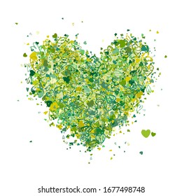 Valentine heart shape for your design. Vector illustration