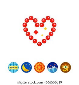 Valentine heart sign