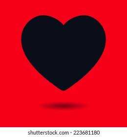 Valentine heart simbol.