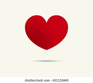 Valentine heart simbol, Icon Vector.