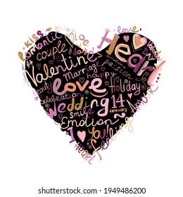 Valentine heart sketch for your design