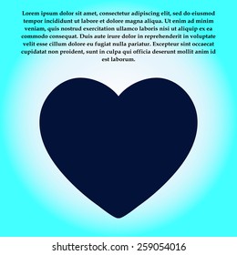 Valentine heart symbol.