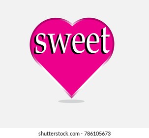 Valentine heart symbol design vector image