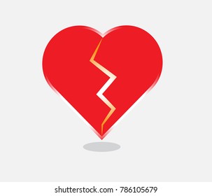 Valentine heart symbol design vector image