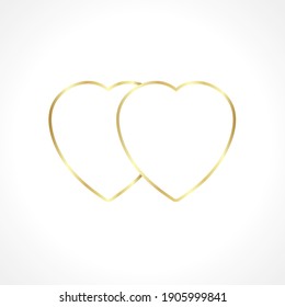 Valentine heart symbol design of valentine, wedding day card of romantic, love theme. Vector illustration