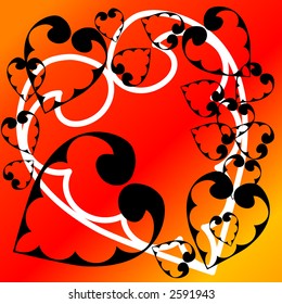 Valentine heart vector