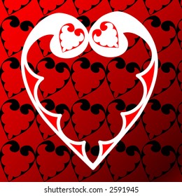 Valentine heart vector