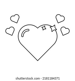 Valentine Heart Vector icon which is suitable for commercial work and easily modify or edit it

