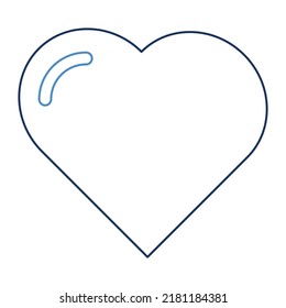 Valentine Heart  Vector icon which is suitable for commercial work and easily modify or edit it

