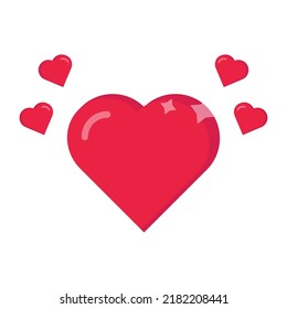 Valentine Heart Vector icon which is suitable for commercial work and easily modify or edit it

