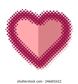 Valentine heart vector illustration