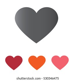 valentine heart vector on white background,eps10