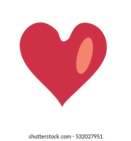 valentine heart vector on white background,eps10