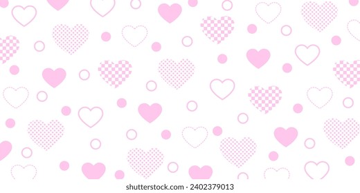 Fondo del patrón invernal de Valentine Heart