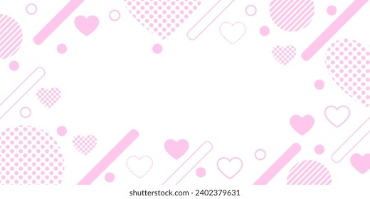 Valentine Heart Winter Pattern Background