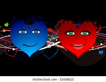 Valentine hearts