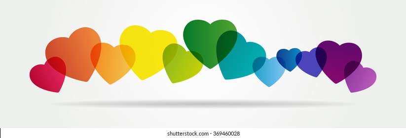 Valentine Hearts Abstract Background. . File is saved in AI10 EPS version. This illustration contains a transparency 