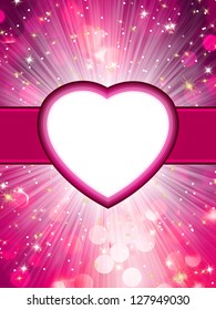 Valentine hearts abstract pink background. St.Valentine's Day. EPS 8 vector file included