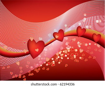 Valentine hearts background