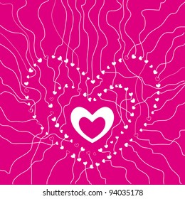 Valentine hearts background