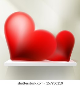 Valentine Hearts Background. And also includes EPS 10 vector