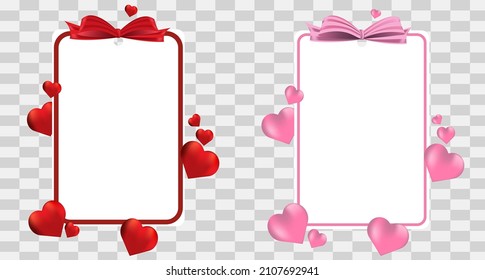 valentina con corazones y arco