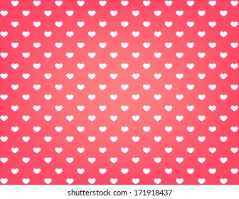 Valentine  hearts pattern letter size vector pink background