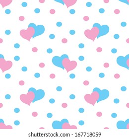 Valentine hearts  Seamless Pattern