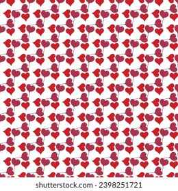 Valentine Hearts seamless pattern design
