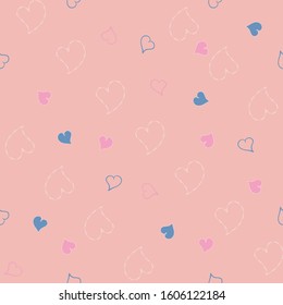 Valentine Hearts Seamless Patterns Collection