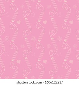 Valentine Hearts Seamless Patterns Collection