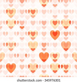 Valentine hearts. Seamless vector pattern.
