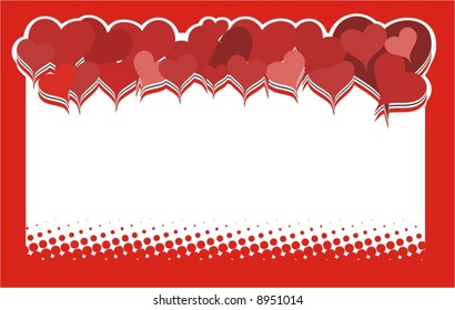 Valentine hearts vector illustration
