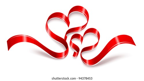 Valentinherzen. Vektorgrafik.
