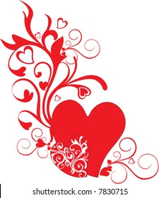 valentine heart-shapes - vector