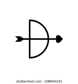 Valentine icon : arrow and bow.