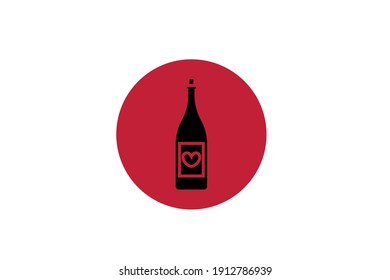 Valentine Icon Bottle Solid Color 